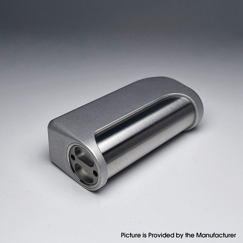 Stratum V4M Matte Style 100W VW Variable Wattage Box Mod - Silver, 5~100W, TC 212~572'F / 100~300'C, 1 x 18650, YiHi SX485J Chip