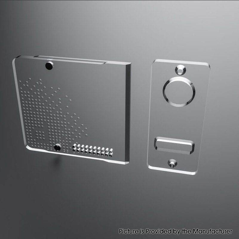 SXK Delro Style AIO Mod Kit Replacement Door Cover Panel Plate - Translucent (2 PCS)