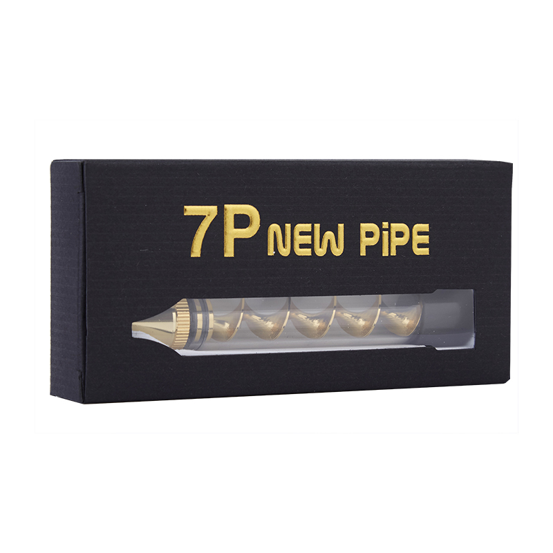 7P New Pipe Twisty Glass Blunt Flat Mouthpiece Dry Herb Vape Pen-Rose