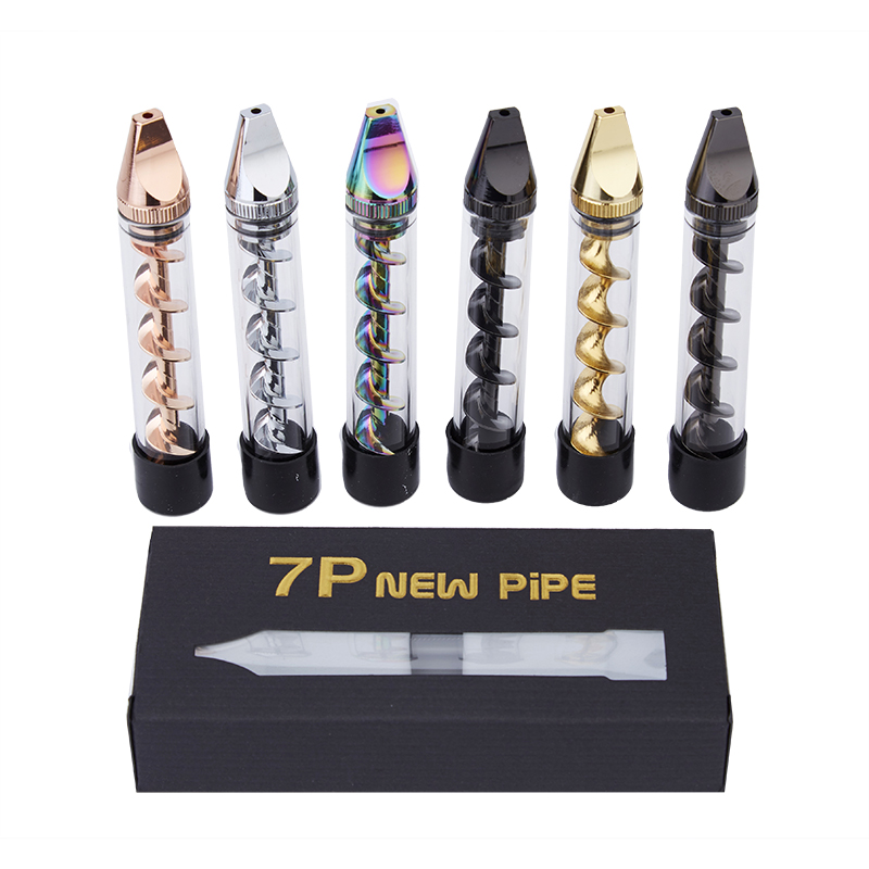 Twisty Glass Blunt 7p New Pipe Flat Mouthpiece Dry Herb Vape PenRainbow Buy 7p New Pipe