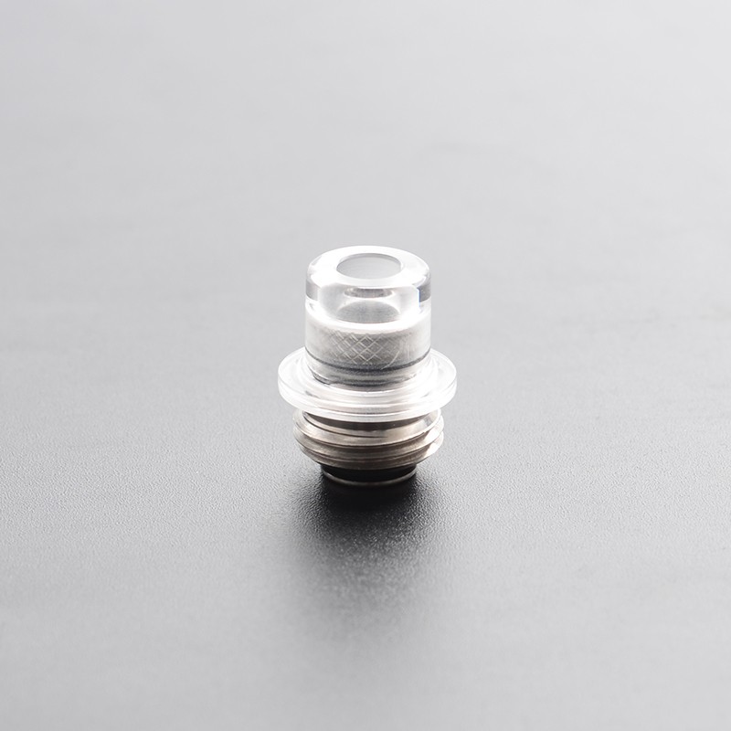 Mission Tips Integrated Whistle Style Drip Tip Mouthpiece + Base for SXK BB Box Mod - Transparent, 20x13mm + 18x15mm + 18x13mm