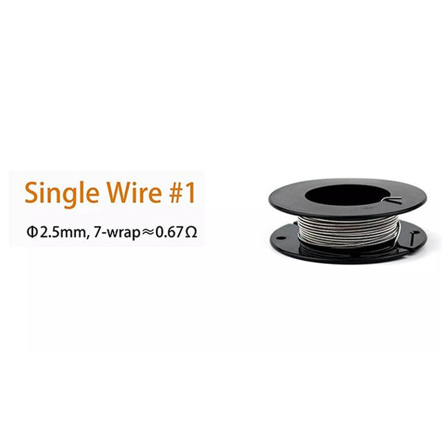 RDA / RTA / RDTA VAPE Atomizer 용 정통 BP 모드 단일 와이어 -NI70, 26GA (5M)