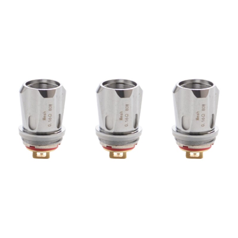 Authentic Smoant Ladon AIO 2in1 Tank Replacement Single Mesh Coil Head - Silver, 0.16ohm, (65~80W) (3 PCS)
