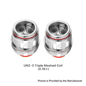 Authentic Uwell Valyrian 2 II UN2-3 Triple Meshed Coil Head - Silver, Stainless Steel, 0.16ohm (90~100W) (2 PCS)