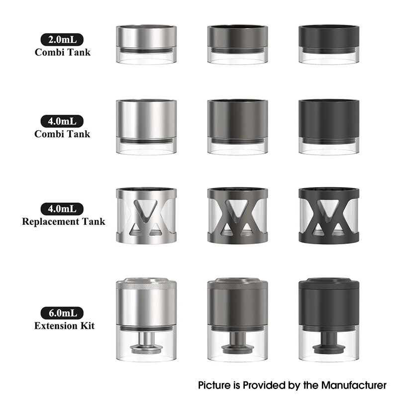 Authentic Ambition Mods Replacement Combi Tank Tube for Bishop MTL RTA 4.0ml 