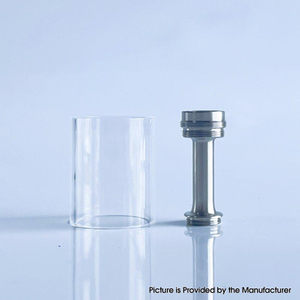 Rekavape Tubo de tanque de substituição + kit de chaminé para o estilo VMM Imperia RTA - transparente, vidro + aço inoxidável