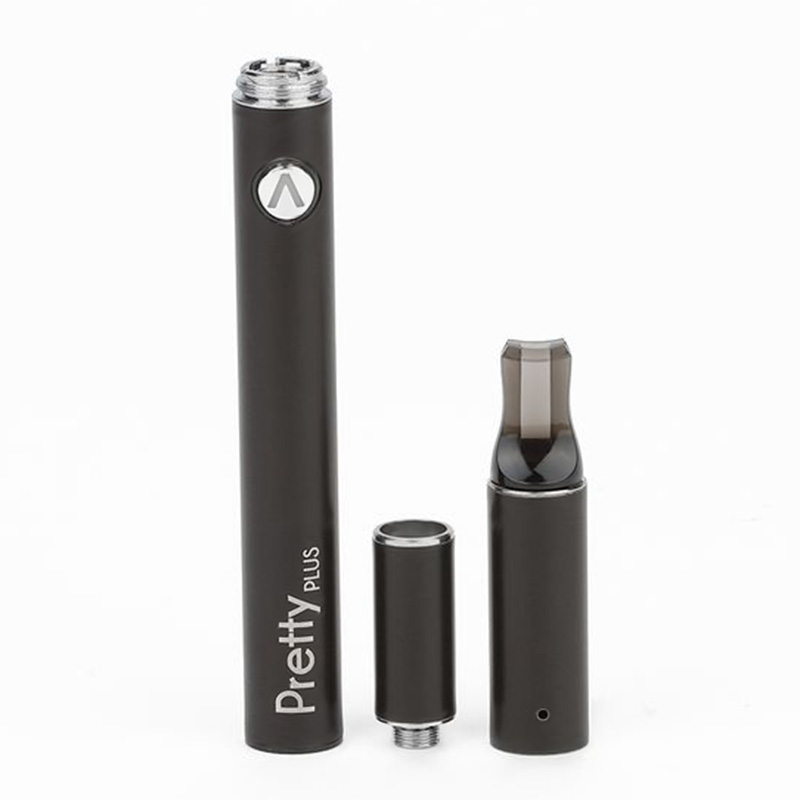 Atman Pretty Plus Protable Dry Herb Pen, melhor kit de vaporizador de ervas com bateria de 900mAh e câmara de aquecimento de cerâmica de 1,6 ml -preto