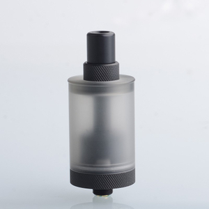Authentic Auguse V1.5 MTL RTA Rebuildable Tank Vape Atomizer w/ 5 Airflow Inserts - Black, SS + PCTG, 4ml, 22mm Diameter