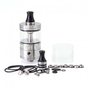 SXK NOLA Style RTA Atomizzatore ricostruibile - argento, 3,2 ml, pin d'aria 8pcs 22mm di diametro