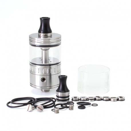SXK NOLA 스타일 RTA 재건 가능한 분무기 - 실버, 3.2ml, 8pcs 에어 핀 22mm 직경