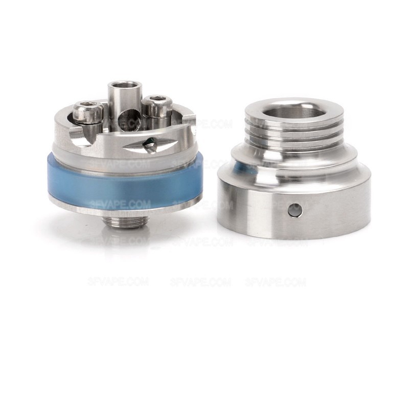 AP Vector Style RDA Rebuildable Dripping Vape Atomizer - Silver, 316 Stainless Steel + PC, 1.4ml, 22mm Diameter