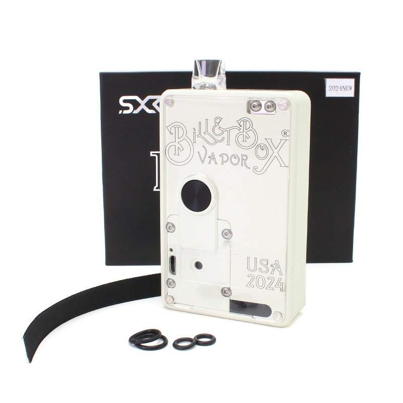 SXK BB 60W All-In-One VW Box Mod Vape Kit W/ USB Port-White ، 1 ~ 60W ، 1 × 18650 ، EVOLV DNA 60 ، مع 2024Logo