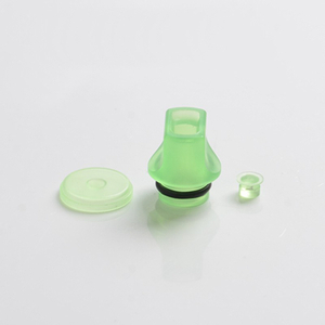 Never Normal Whistle V2 Style 510 Drip Tip + Button + Small Button for dotMod dotAIO Pod , PMMA (3 PCS)