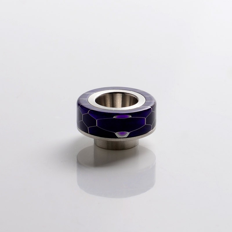 Authentisch Steam Crave Aromamizer Ragnar RDTA Ersatz 810 Weitbohrer Tropfspitze - Lila, Wabenharz + SS, 22 mm Durchmesser