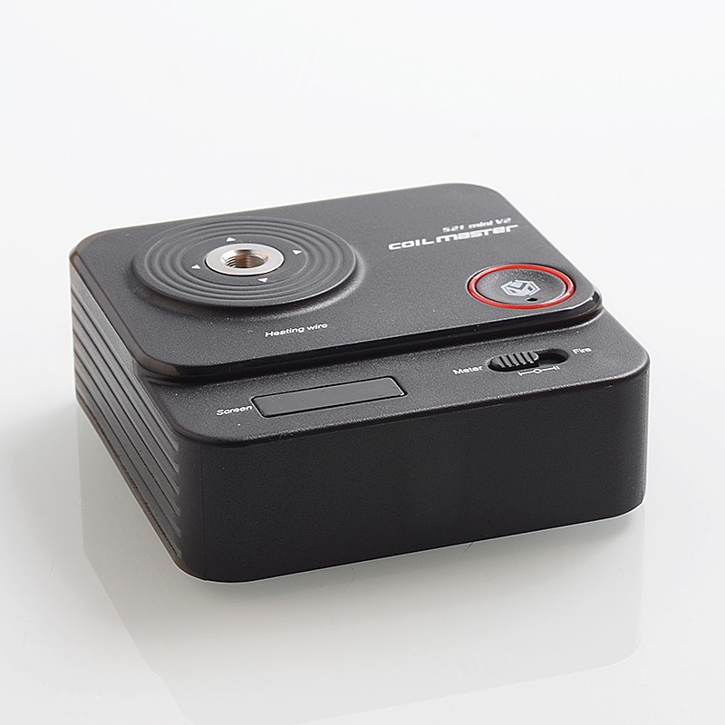Authentic Coil Master 521 Mini V2 Tab Resistance Tester Ohm Meter Coil Rebuilding Deck -0.05〜9.9ohm、1 x 18650
