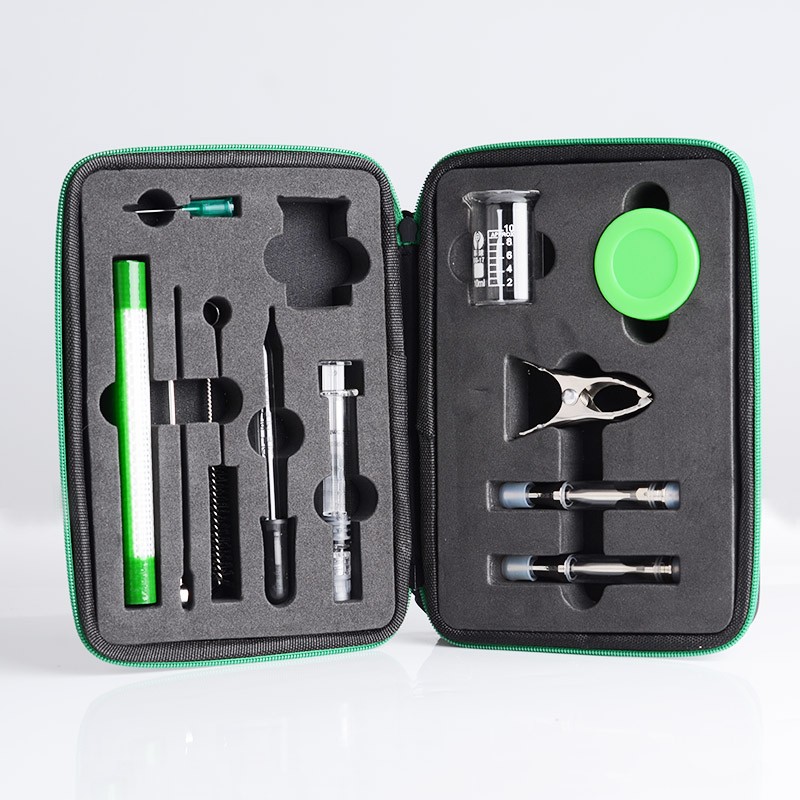 Аутентичный демон -убийца Terp Condet Tool Kit - стакан + шприц + игла шприца + капельница + грязь + кисть + силиконовый коврик и коробка
