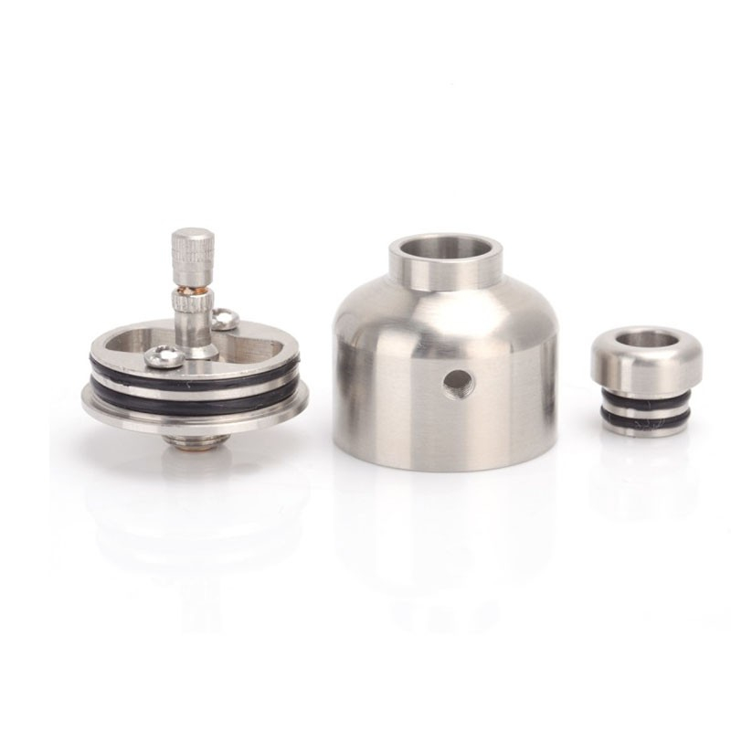 Nipple Style RDA Rebuildable Dripping Vape Atomizer - Silver