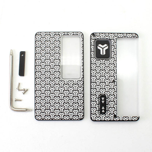 Kit SXK Dot-Sturdy Kit 2 Style Front de remplacement + plaque de panneau de couverture arrière pour Dotmod Dotaio V2 Pod - Y Modèle, alliage d'aluminium