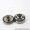 YFTK Flash E -Vapor V4.5S + Style RTA Penggantian Bell Cap + Chimney - Silver, 2.0ml, Stainless Steel (1 PC)
