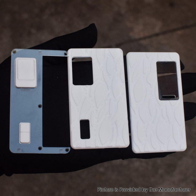 本物のMk MOD s engravedフロント +バックパネルがdot Mod dot AIO v2の内側のプレート付きバックパネル