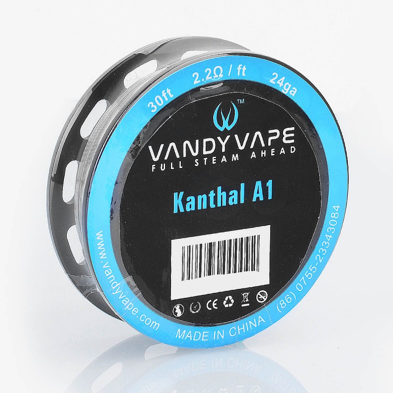 Authentic Vandy Vape Kanthal A1 Heating Resistance Wire - 24GA, 2.2 Ohm / Ft, 10m (30 Feet)