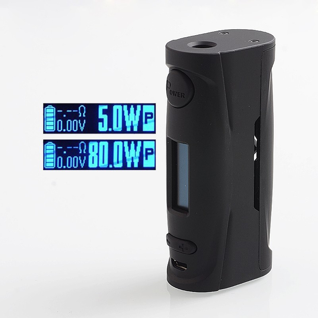 Autentico vapore Storm Puma baby 80W TC VW Wattage Box Mod - Black, 5 ~ 80W, 1 x 18650