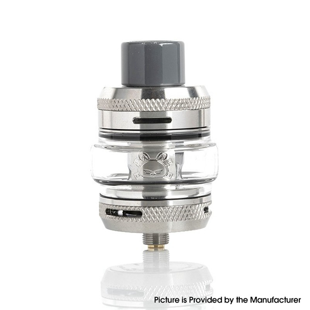 Authentic Hellvape Fat Rabbit Sub Ohm Tank Clateromizer - الفولاذ المقاوم للصدأ ، SS + Pyrex Glass ، 2 مل / 5 مل ، قطر 25 ملم