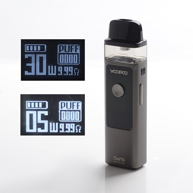 أصيل Voopoo VINCI AIR 30W 900MAH MTL / HALD -DL VW Mod نظام POD Vape ألياف الكربون ، 4ML ، 0.6OHM / 1.0OHM ، 5 ~ 30W