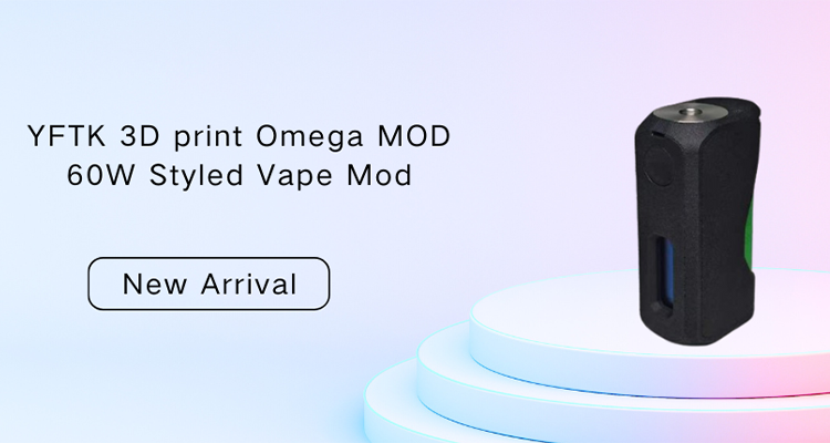 YFTK 3D Print Omega MOD 60WスタイルVape Mod
