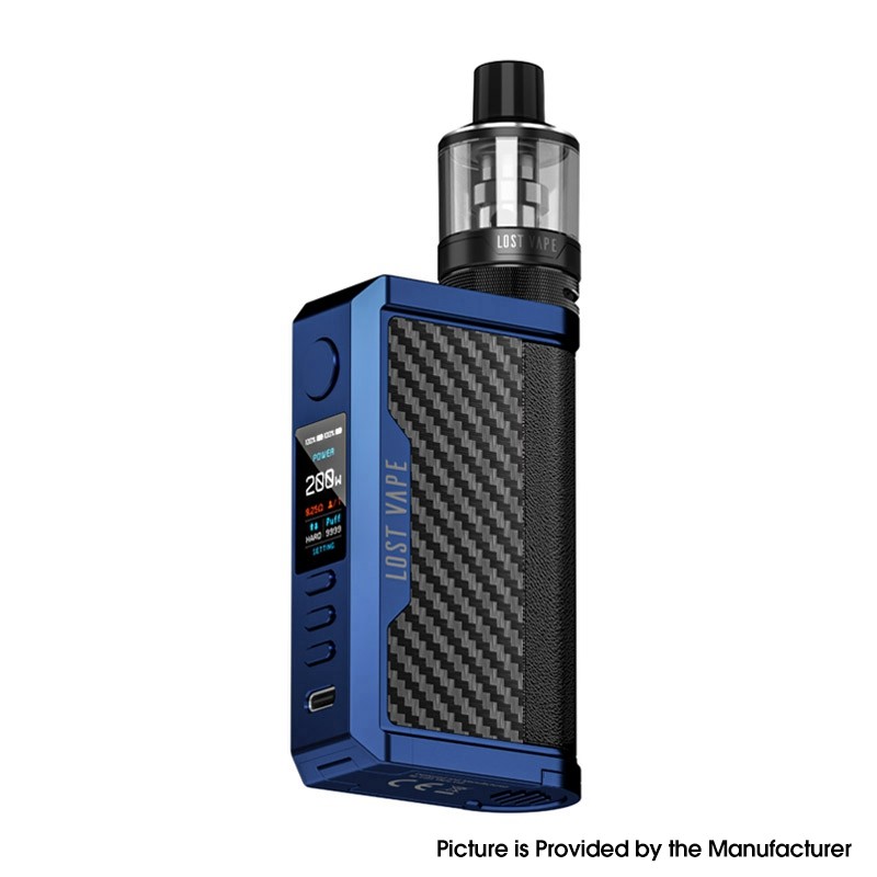 Authentic Lost Vape Centaurus Q200 Box Mod Kit with UB Max Pod Tank VW5~200W, 2 x 18650 5ml