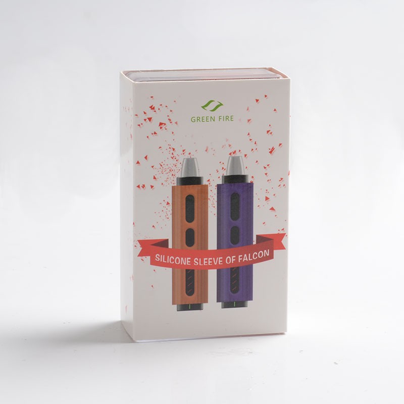 Green Fire Falcon Dry Herb Vaporizer Silicone Sleeve - Orange + Purple (2 PCS)