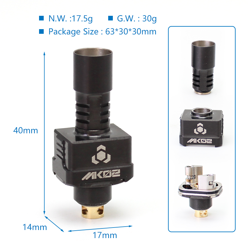 SXK PROtocol ATOM MK-02 RBA Bridge for Boro Devices / Billet / BB Mod Kit 3.5mm + 4.0mm