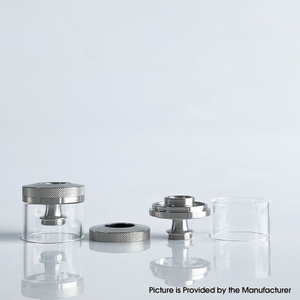 Rekavape Tubo de tanque de substituição rápido + Chimney + Kit de tampa superior para o estilo VMM Imperia RTA Glass + Aço inoxidável, 2,0ml/6,0ml